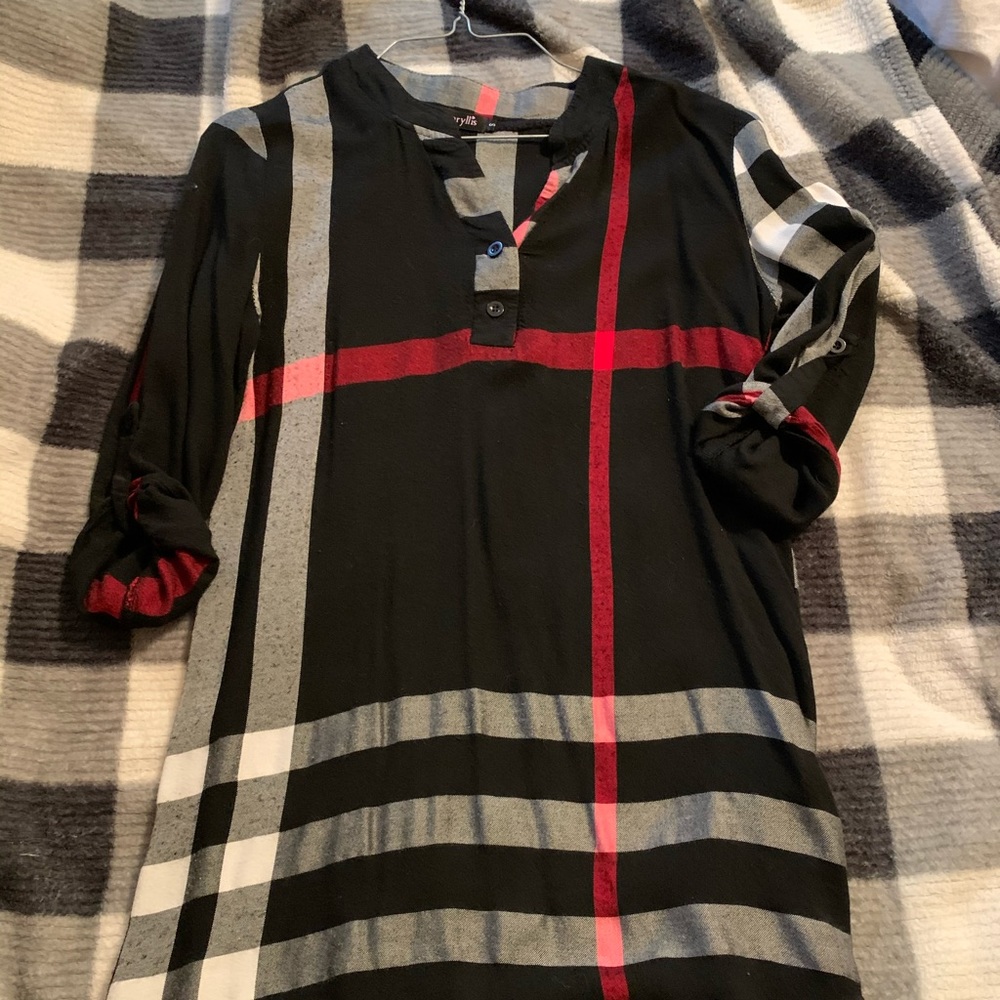 Plaid Tunic
